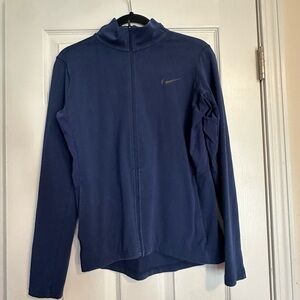 Women’s Nike Navy DriFit Zip Up Jacket- Size Medium